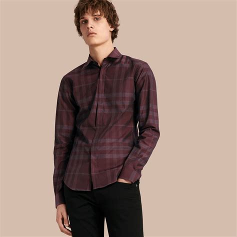 burberry deep burgundy|Burberry clothing for men.